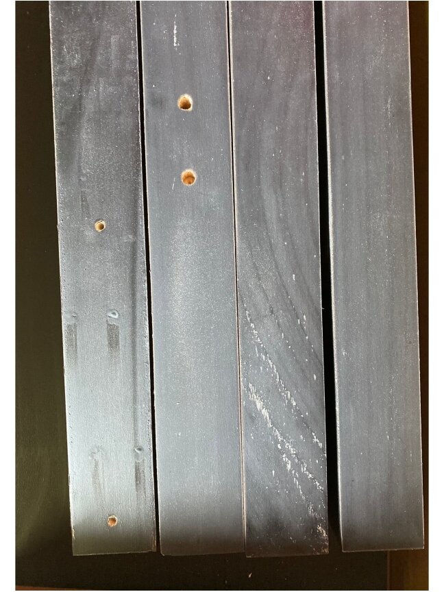 Tall garden bed, black, 101 × 30 × 69 cm, solid pine 8
