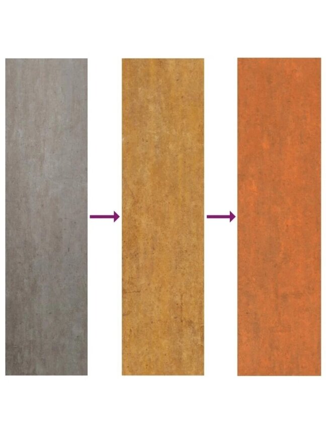 Kõrge aiapeenar, roostetav, 160x40x77 cm, Corten teras 6