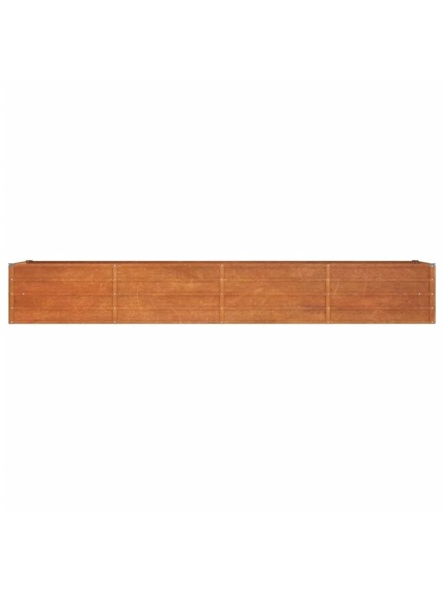 Augsta dārza dobe, rūsas krāsa, 320x80x45 cm, Corten tērauds 3