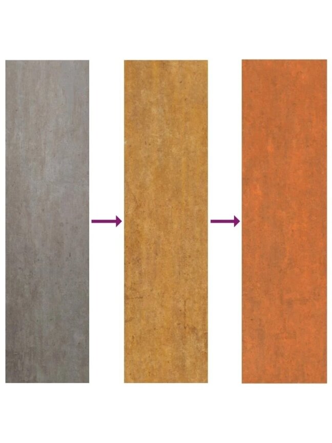 Augsta dārza dobe, rūsas krāsa, 320x80x45 cm, Corten tērauds 5
