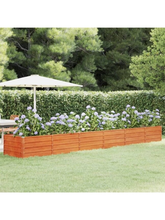 Tall garden bed, rust, 480x80x45 cm, Corten steel Tall garden bed, rust, 480x80x45 cm, Corten steel