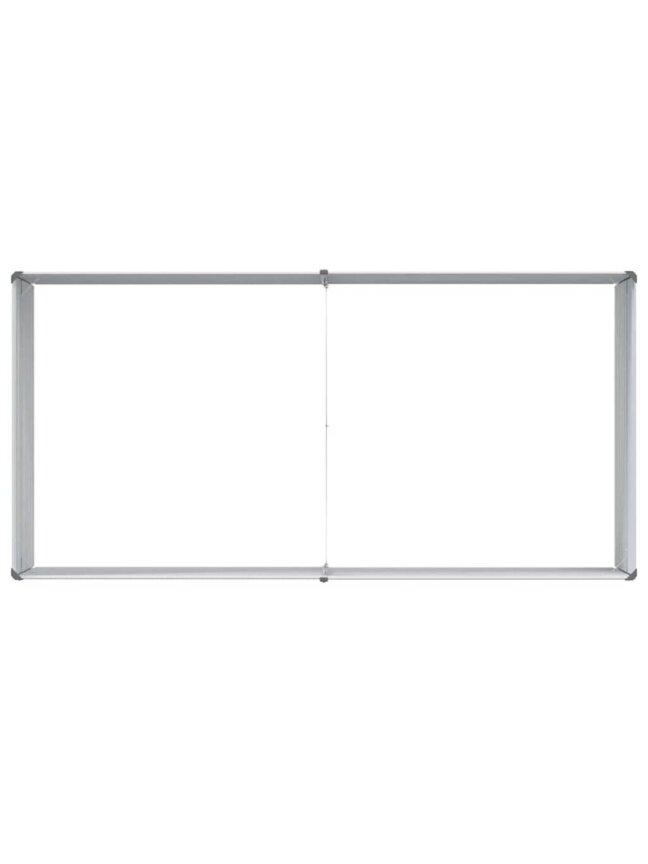 Augsts dārza dobis, sudraba, 160 × 80 × 77 cm, tērauds 8