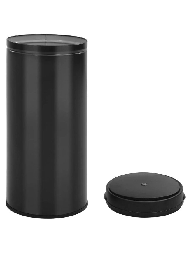 Automatinė šiukšliadėžė su jutikliu, juoda, plienas, 80l 3