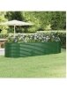 Tall garden bed, green, 322x100x68 cm, steel