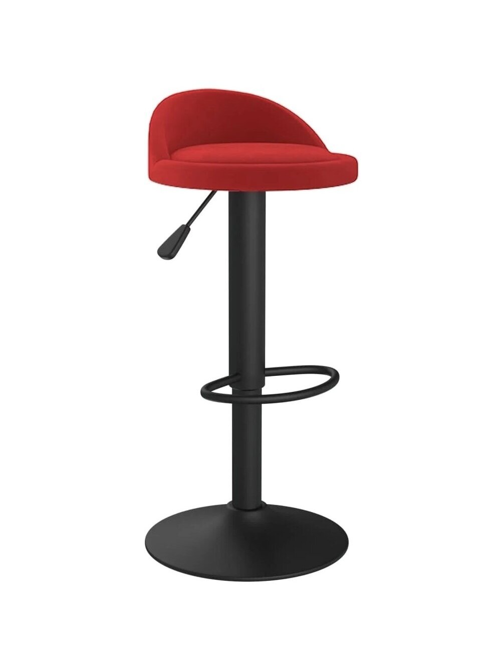 Bar stools, 2 pcs, wine red, velvet 2 Bar stools, 2 pcs, wine red, velvet 2