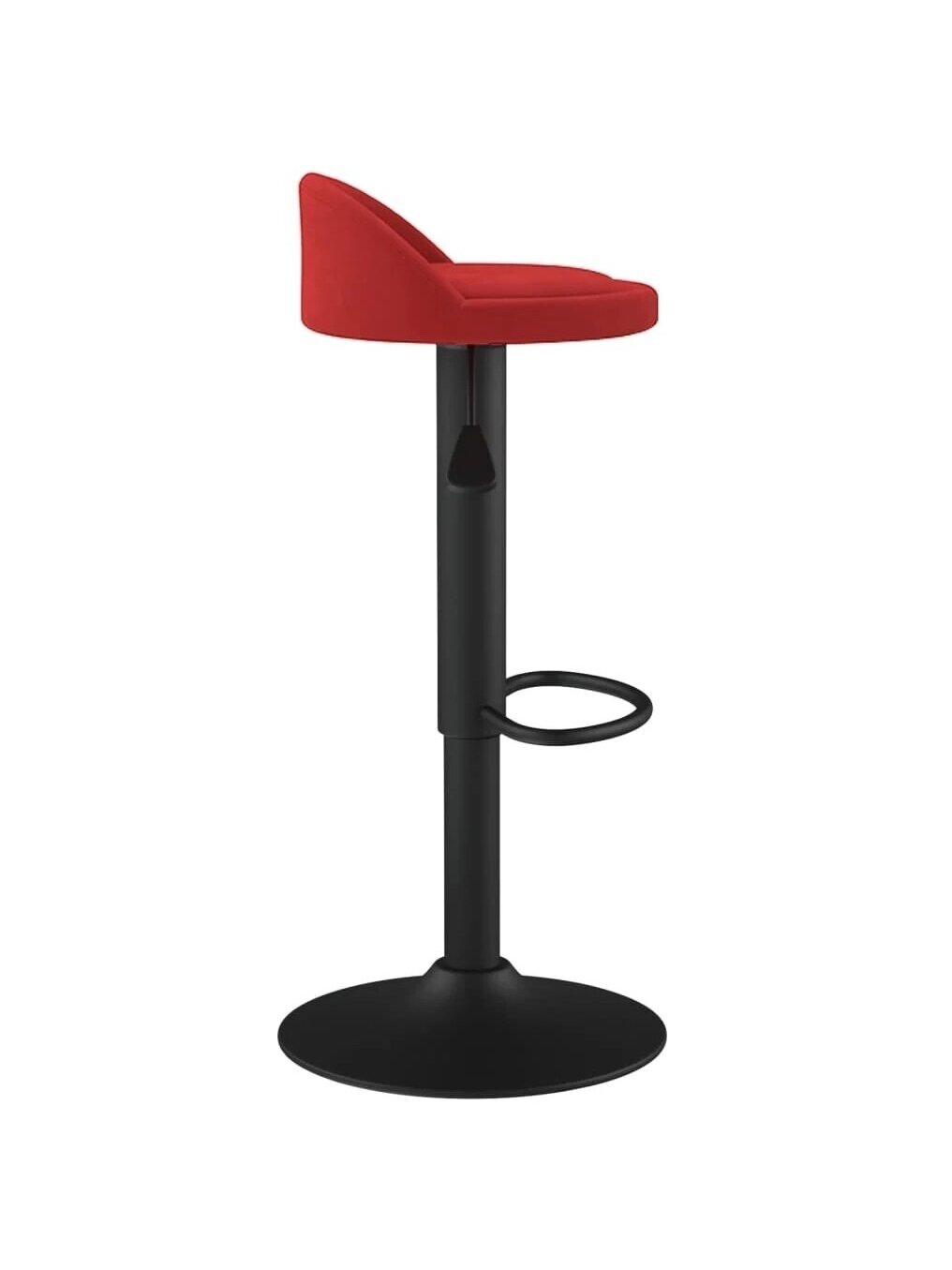 Bar stools, 2 pcs, wine red, velvet 4 Bar stools, 2 pcs, wine red, velvet 4
