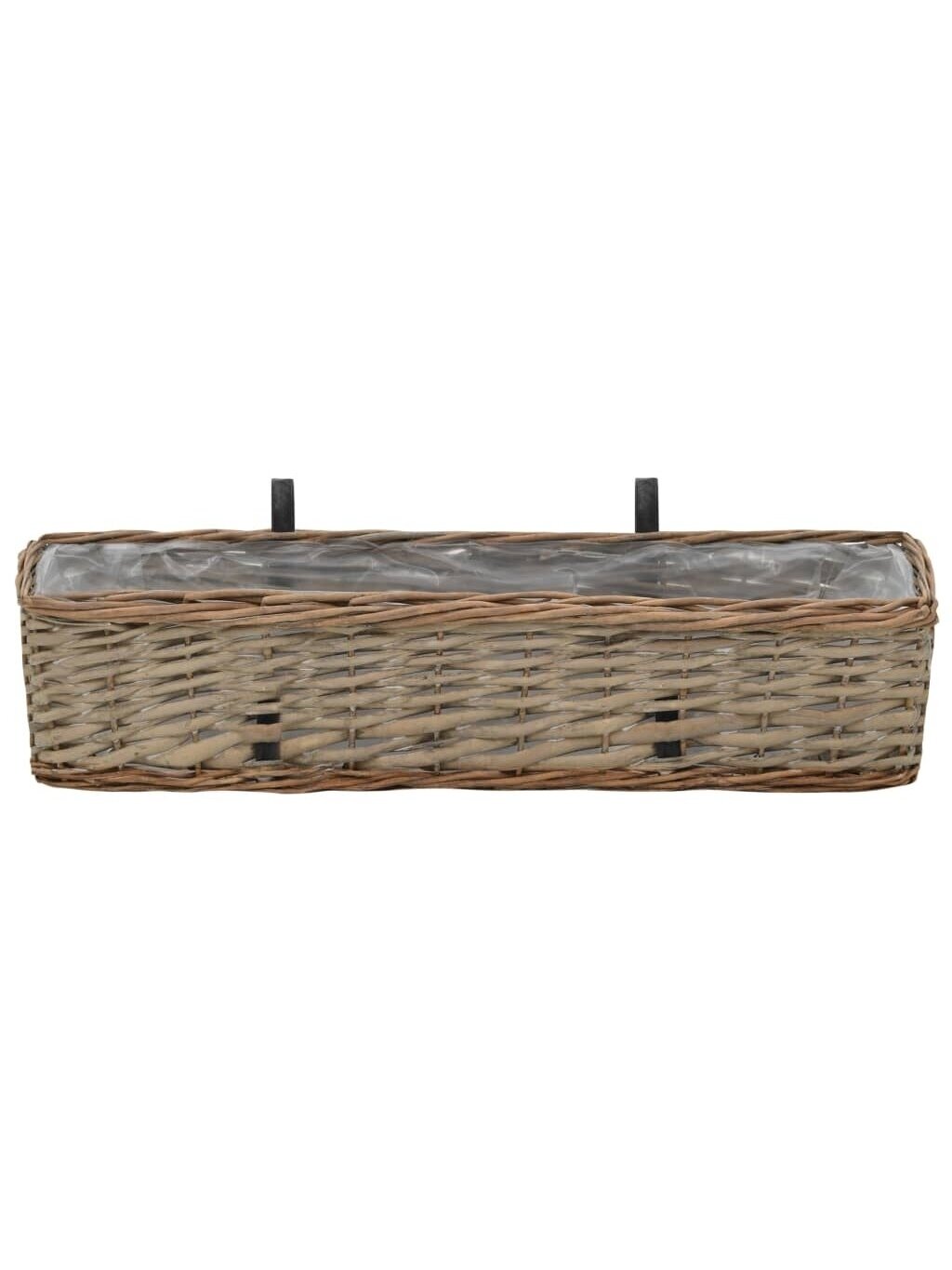 Rõdukastid, 2 tk, 60 cm, punutud, PE-sisuga 3