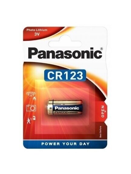 Baterija Panasonic Lithium CR123 (1 vnt.)