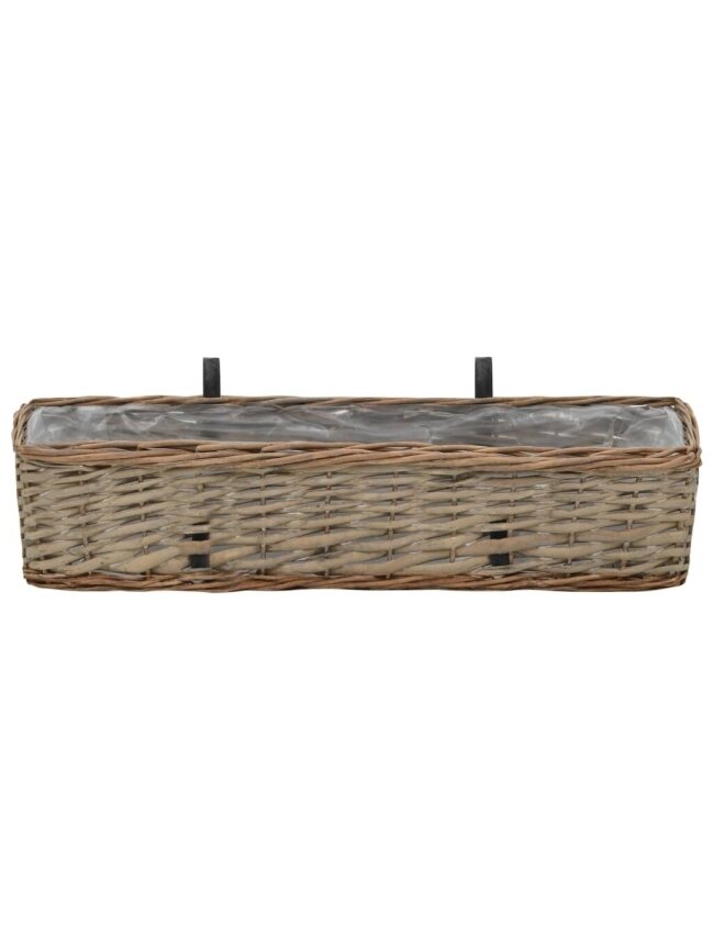 Rõdukastid, 2 tk, 60 cm, punutud, PE-sisuga 3