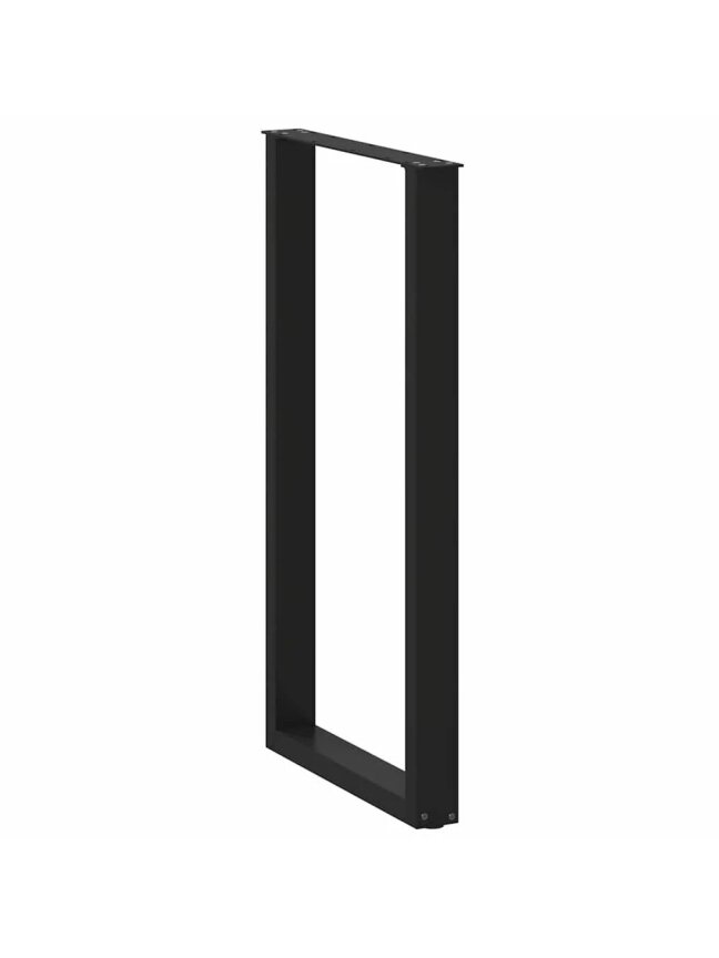 Bar table legs, U-shaped, 2 pcs, black, 60 × (110–111) cm, steel 3
