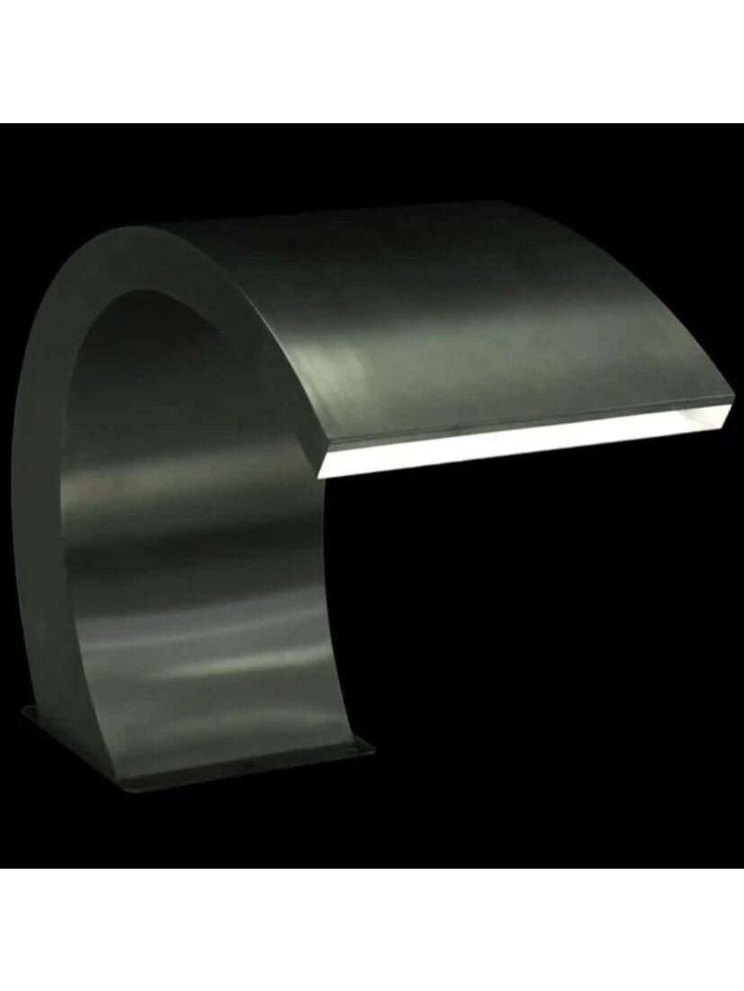 Pool Fountain with LED, 30 × 60 × 45 cm, Stainless Steel 2
