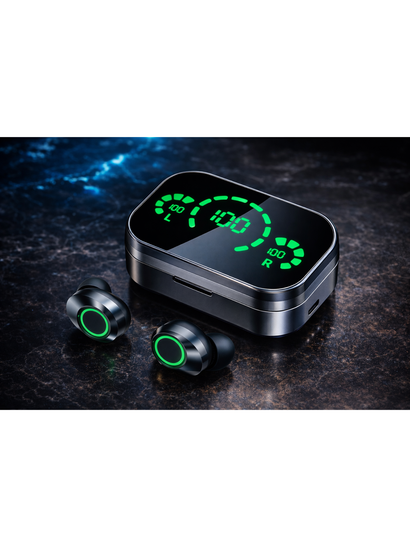 Wireless TWS stereo earbuds – compatible with Xiaomi and iPhone