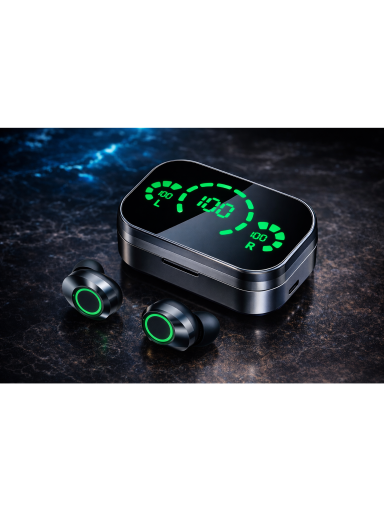 Belaidės TWS stereo ausinės – suderinamos su Xiaomi ir iPhone Belaidės TWS stereo ausinės – suderinamos su Xiaomi ir iPhone