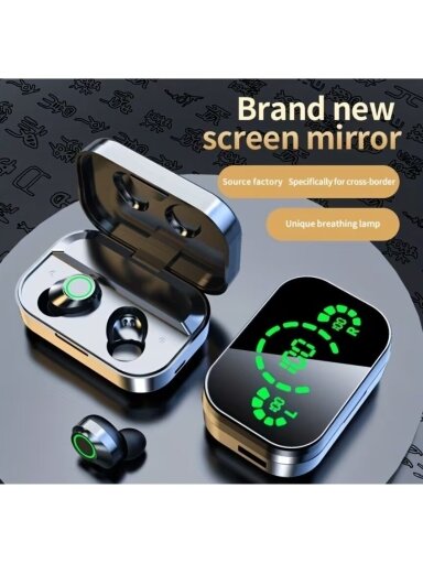 Belaidės TWS stereo ausinės – suderinamos su Xiaomi ir iPhone Belaidės TWS stereo ausinės – suderinamos su Xiaomi ir iPhone