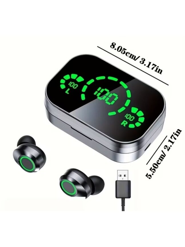 Wireless TWS stereo earbuds – compatible with Xiaomi and iPhone 3