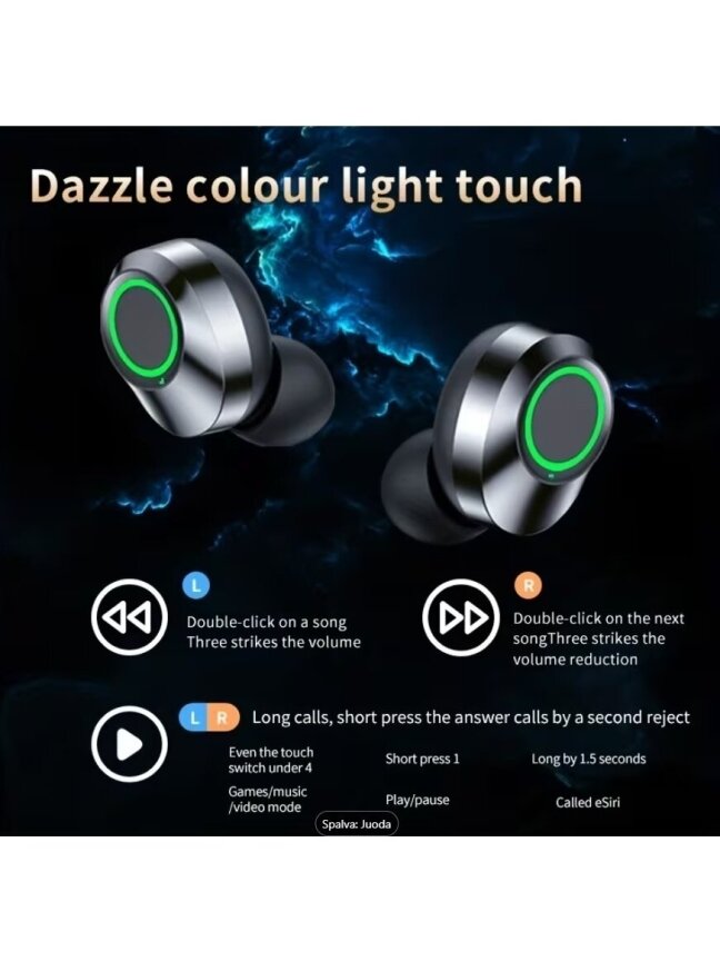 Wireless TWS stereo earbuds – compatible with Xiaomi and iPhone 4