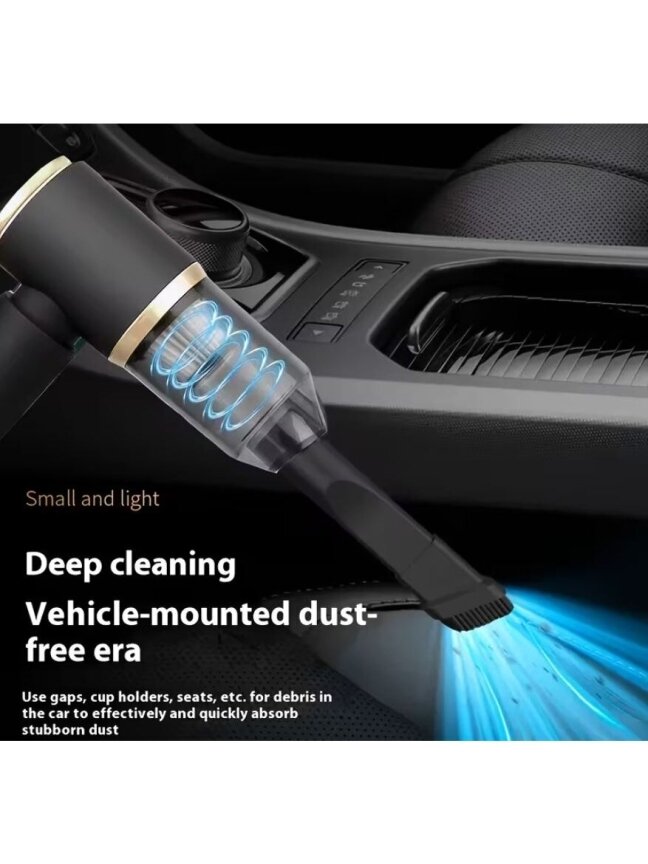 Cordless Handheld Car Vacuum Cleaner with Suction and Blowing Function, USB Rechargeable Mini Auto Vacuum Cleaner 4