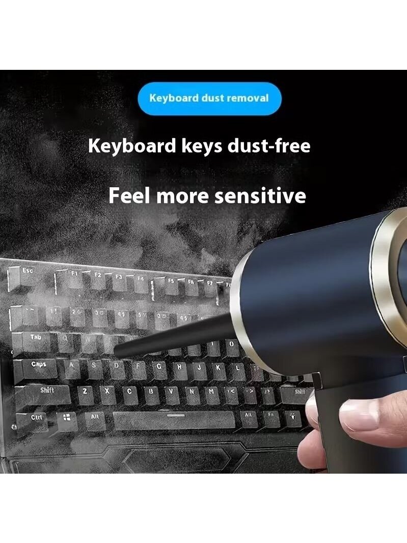 Cordless Handheld Car Vacuum Cleaner with Suction and Blowing Function, USB Rechargeable Mini Auto Vacuum Cleaner 2