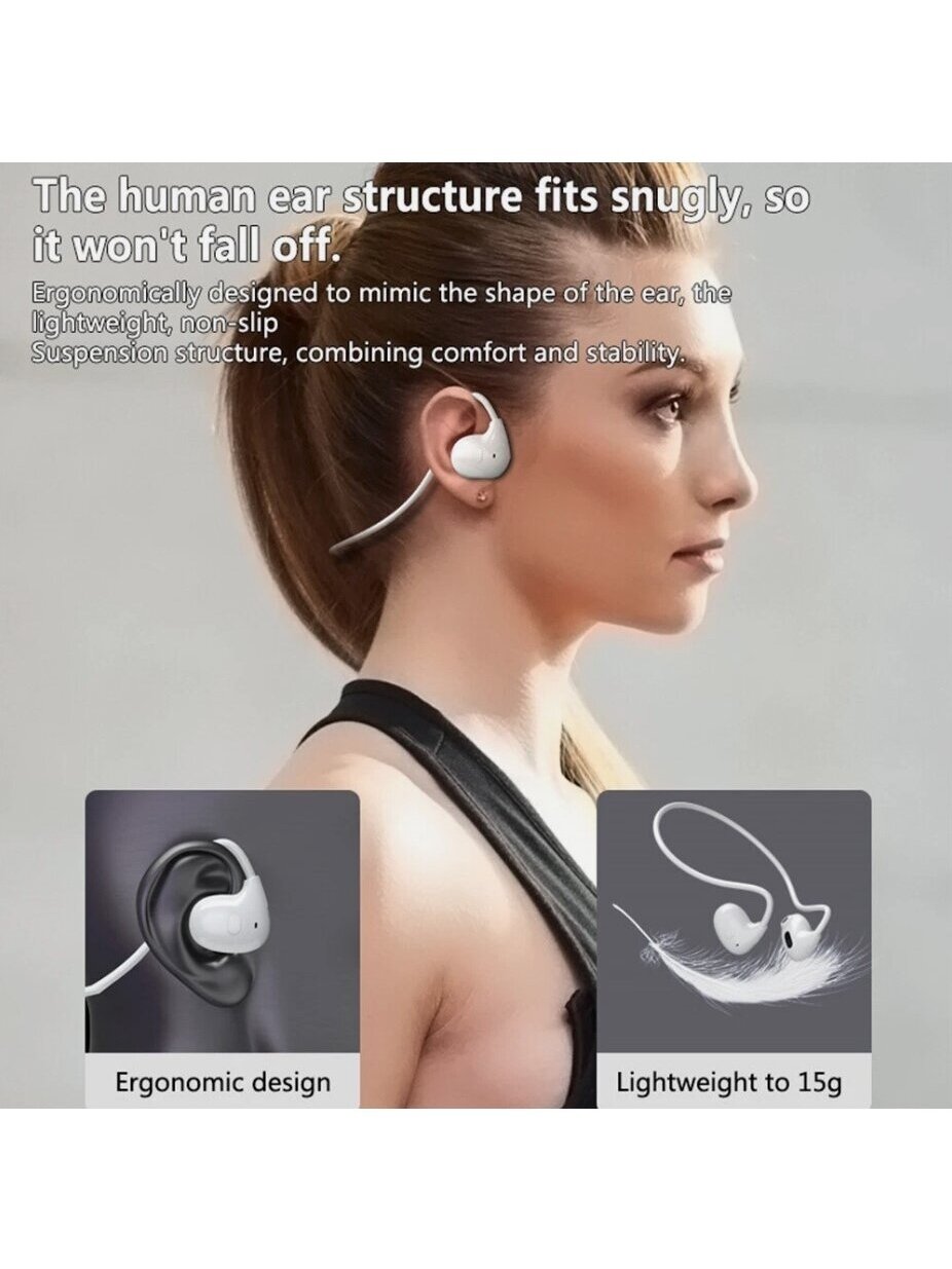 Bluetooth 5.3 Belaidės Ausinės su Mikrofonu – Stereo Garso Kokybė, Suderinamos su Android ir iOS 7