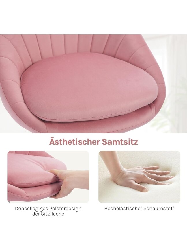 Office Chair, Ergonomic Makeup Chair | Swivel, with Wheels 3 Office Chair, Ergonomic Makeup Chair | Swivel, with Wheels 3