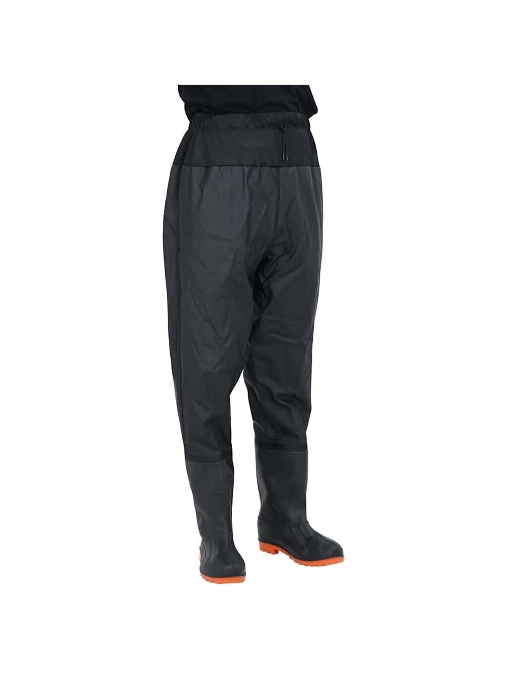 Waders with Boots, Black, Size 41 1