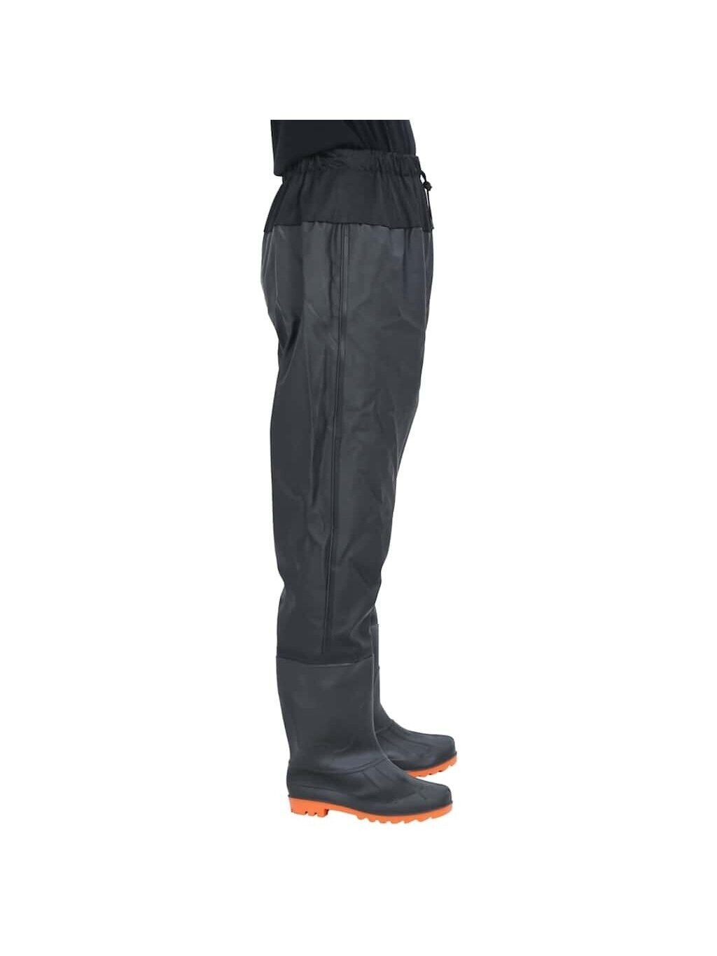 Waders with Boots, Black, Size 41 2