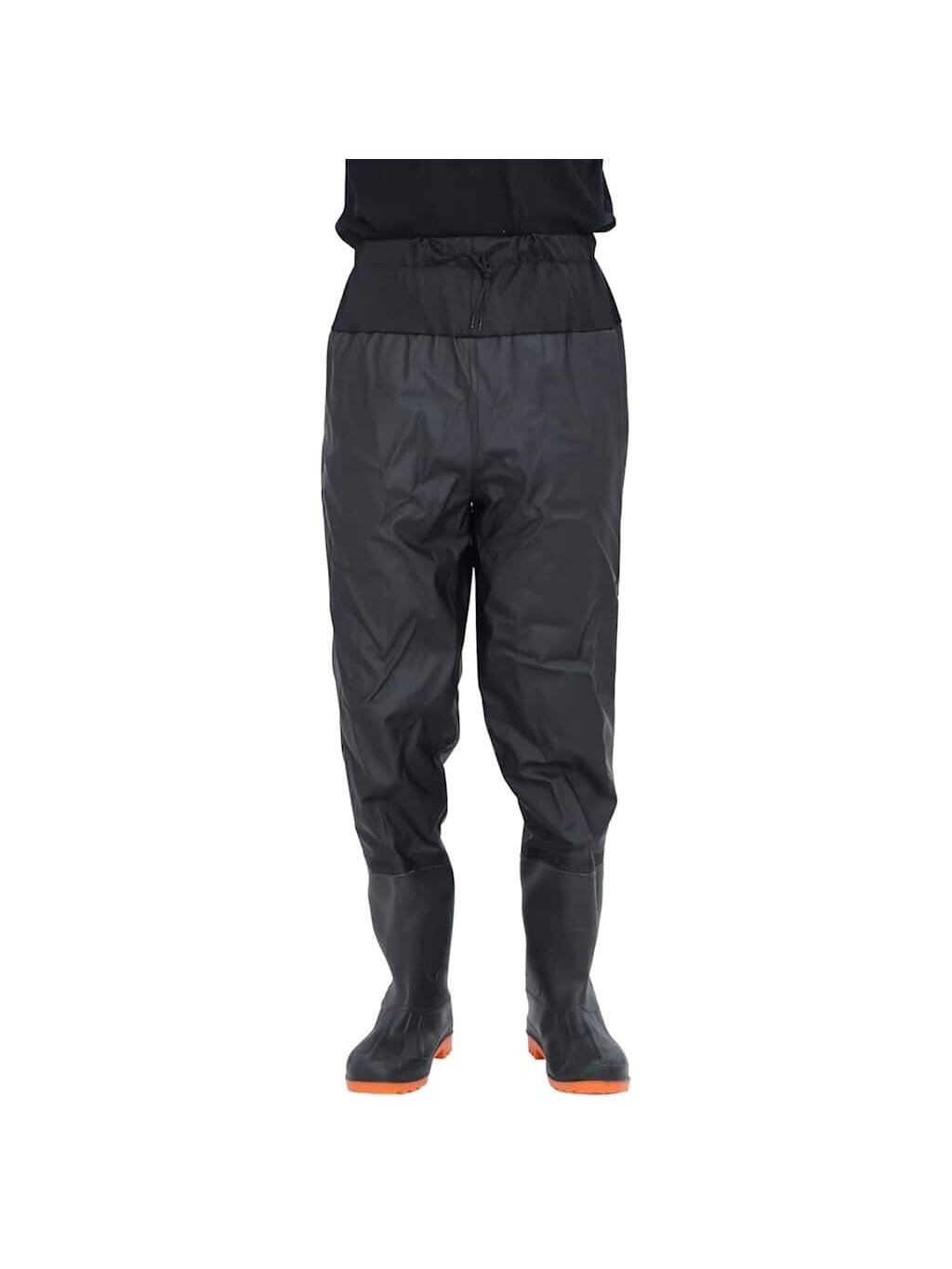 Waders with Boots, Black, Size 41