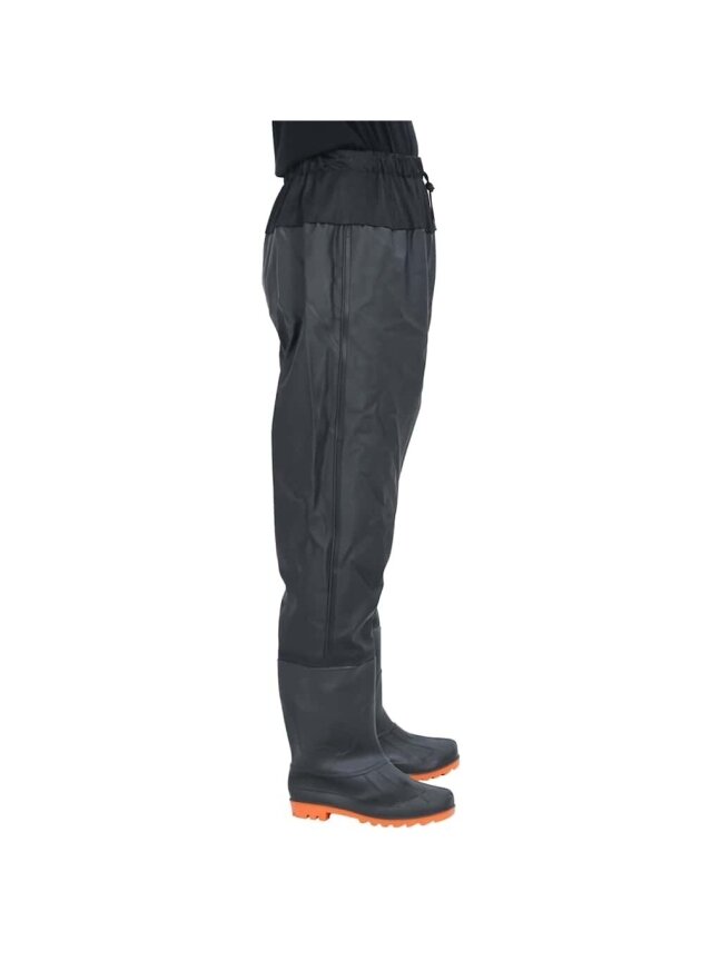 Waders with Boots, Black, Size 41 2