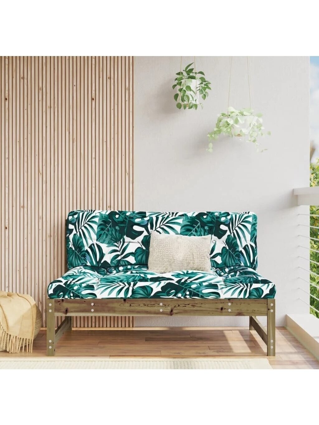 Central sofa, impregnated pine wood, 120 x 80 cm