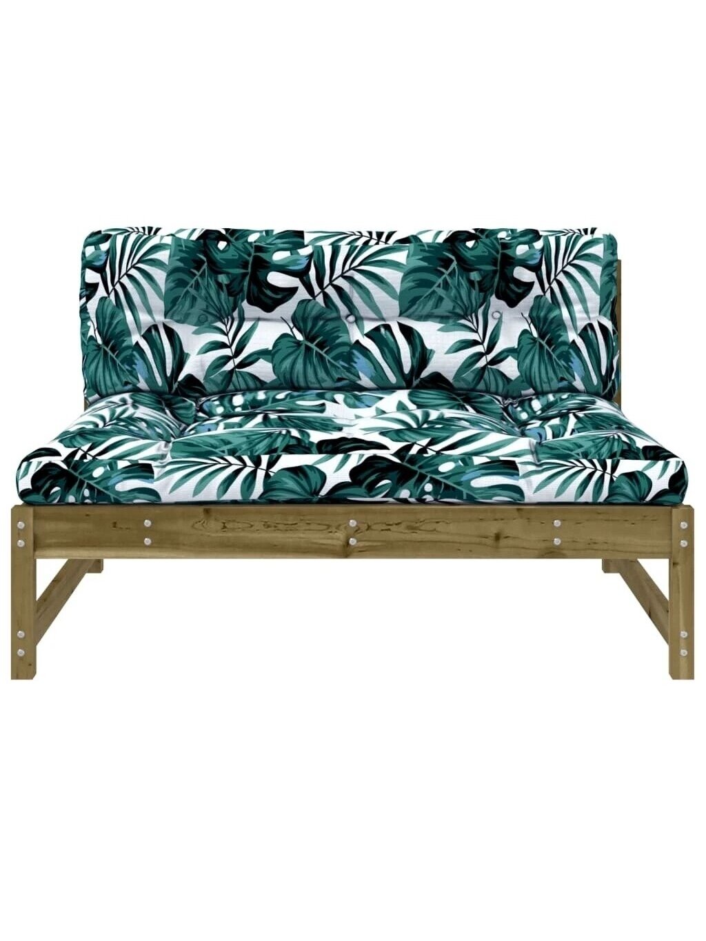 Central sofa, impregnated pine wood, 120 x 80 cm 3
