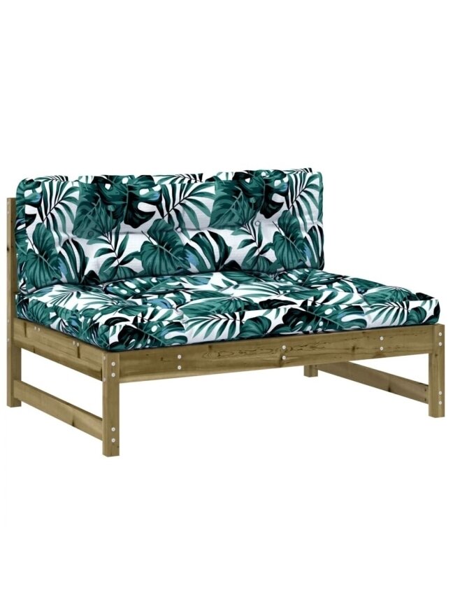Central sofa, impregnated pine wood, 120 x 80 cm 1