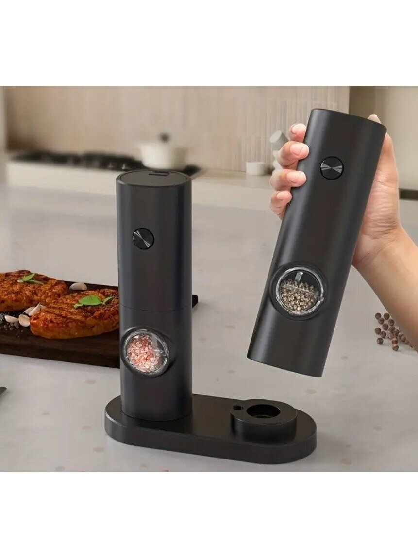 CLITON Electric Salt and Pepper Grinder with LED Light 1