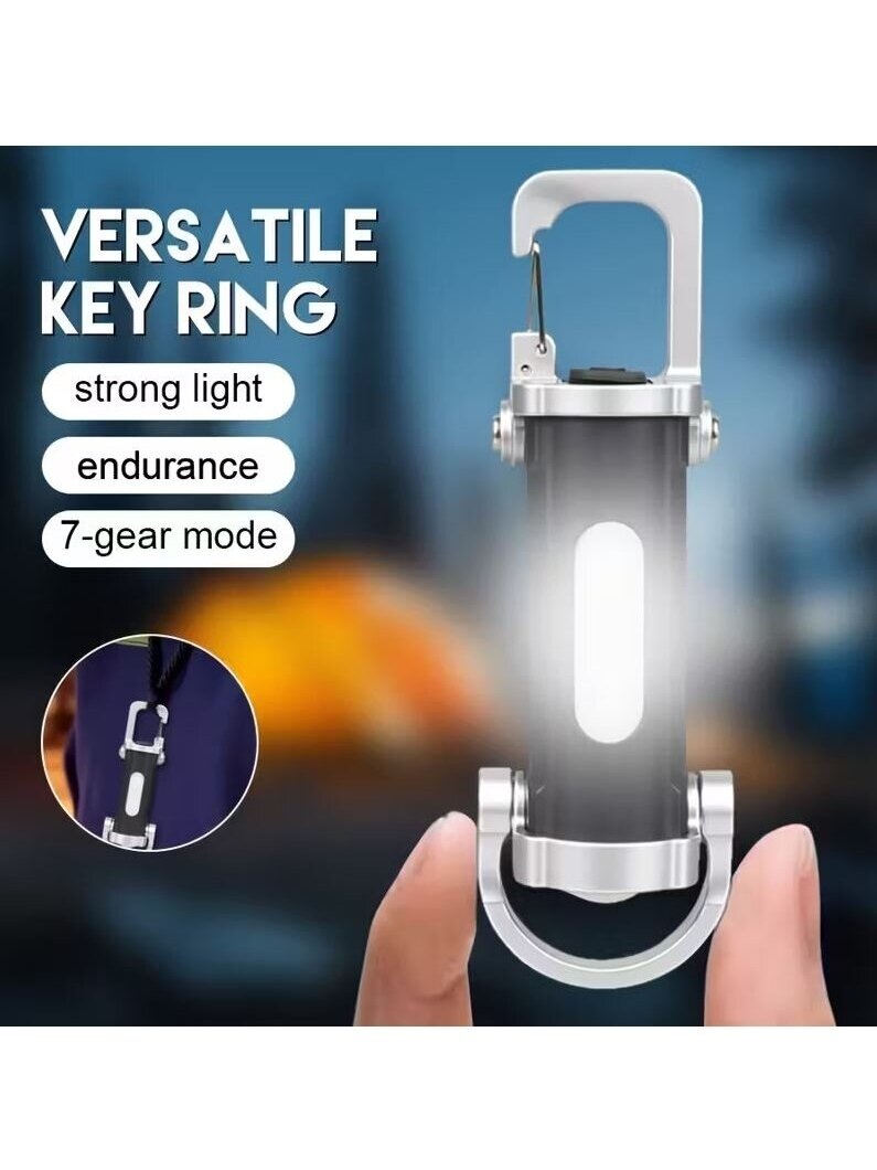 COB LED galvas lampu komplekts ar USB uzlādi (ar kārbu). 4