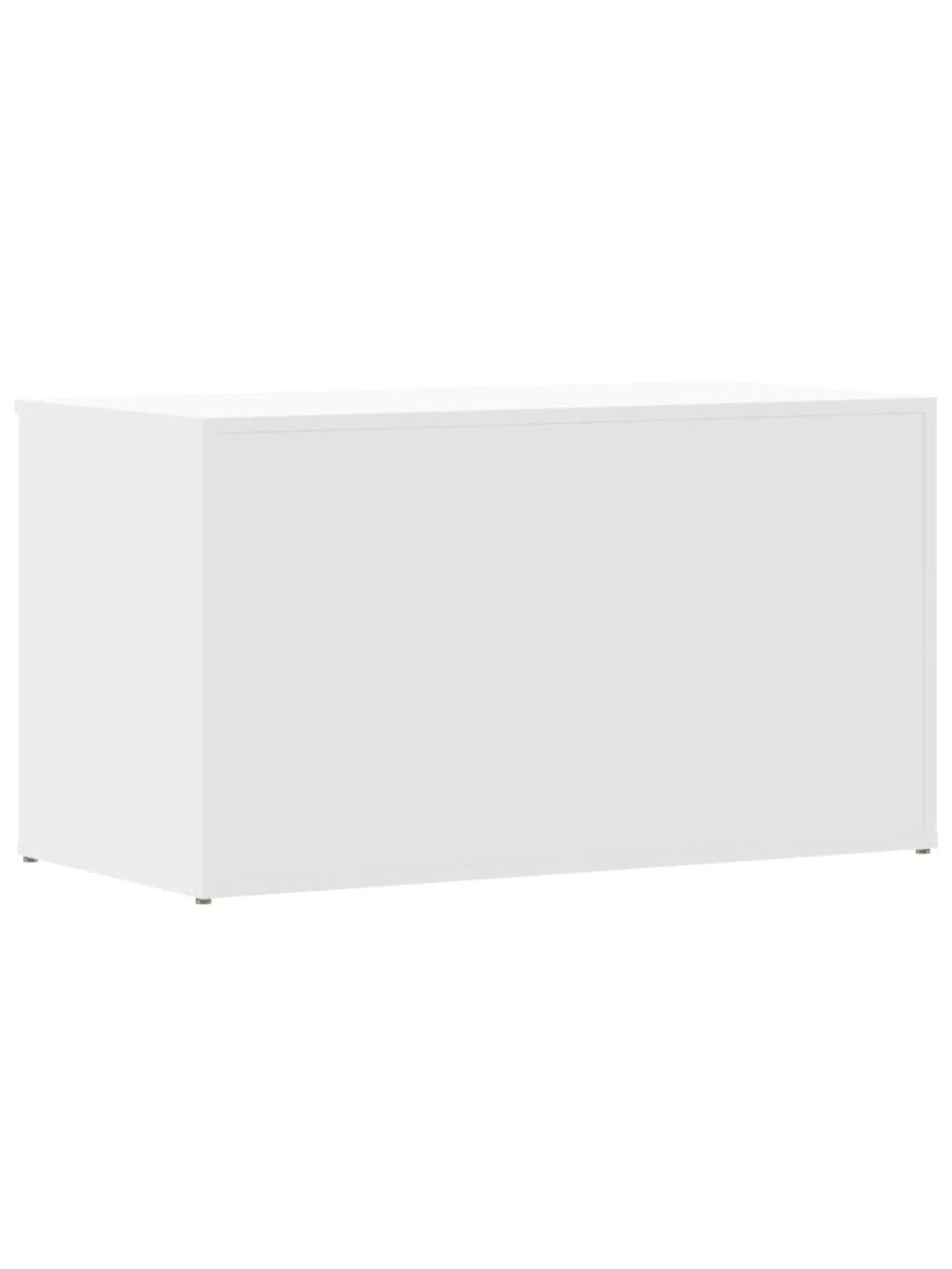 Pojemnik do przechowywania, biały, 84x42x46 cm, drewno obrobione 5