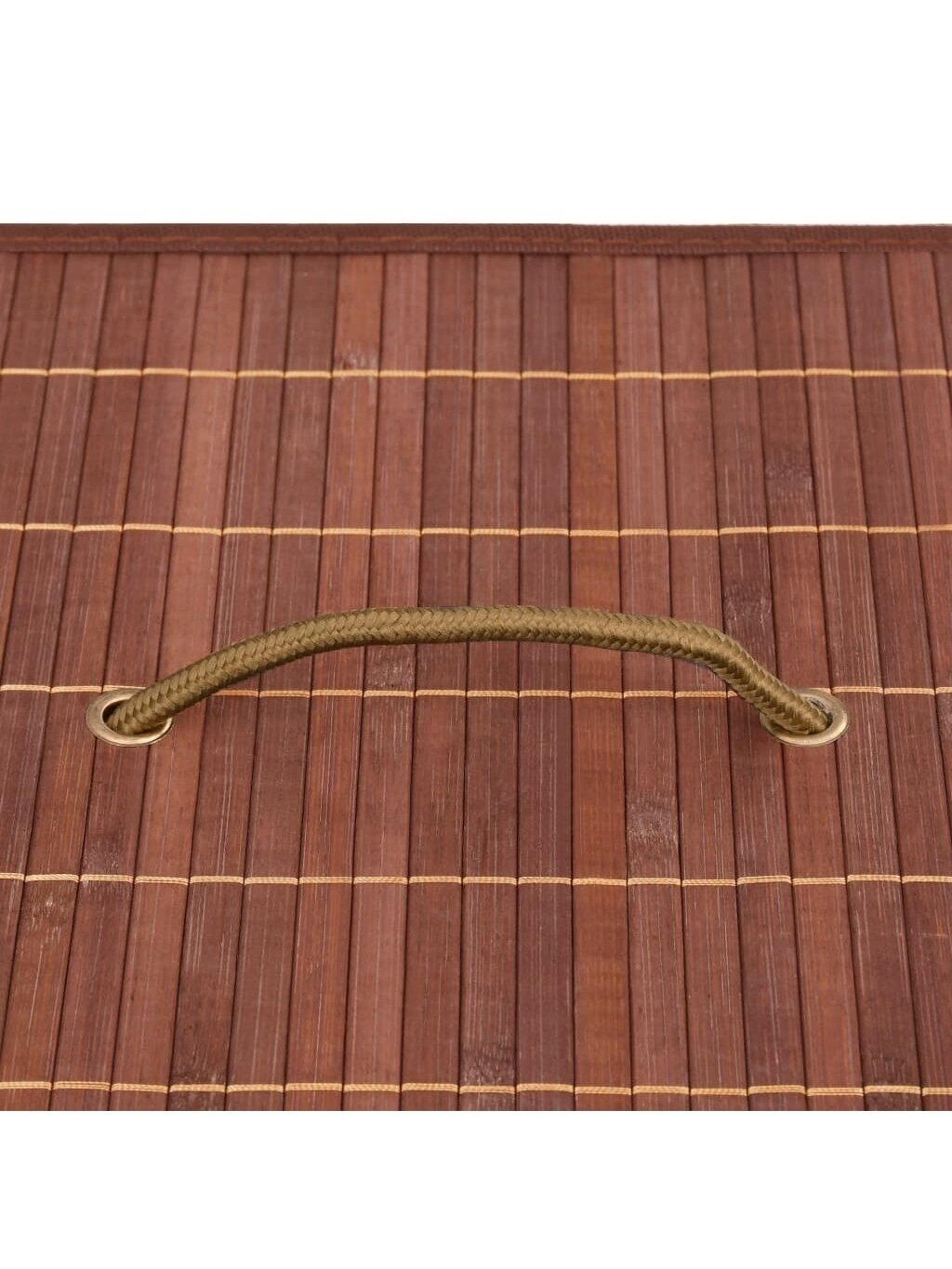 Storage boxes, 4 pcs, brown, bamboo 7