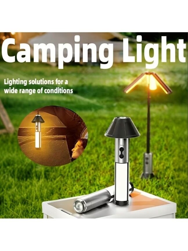 Multi-functional Portable LED Camping Light with USB Charging 4