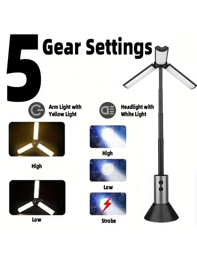 Multi-functional Portable LED Camping Light with USB Charging 1