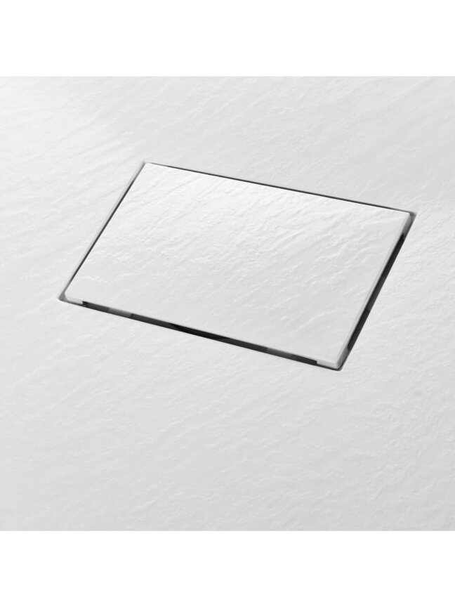 Душевой поддон, белый, 90 × 80 см, литой листовой композит 4