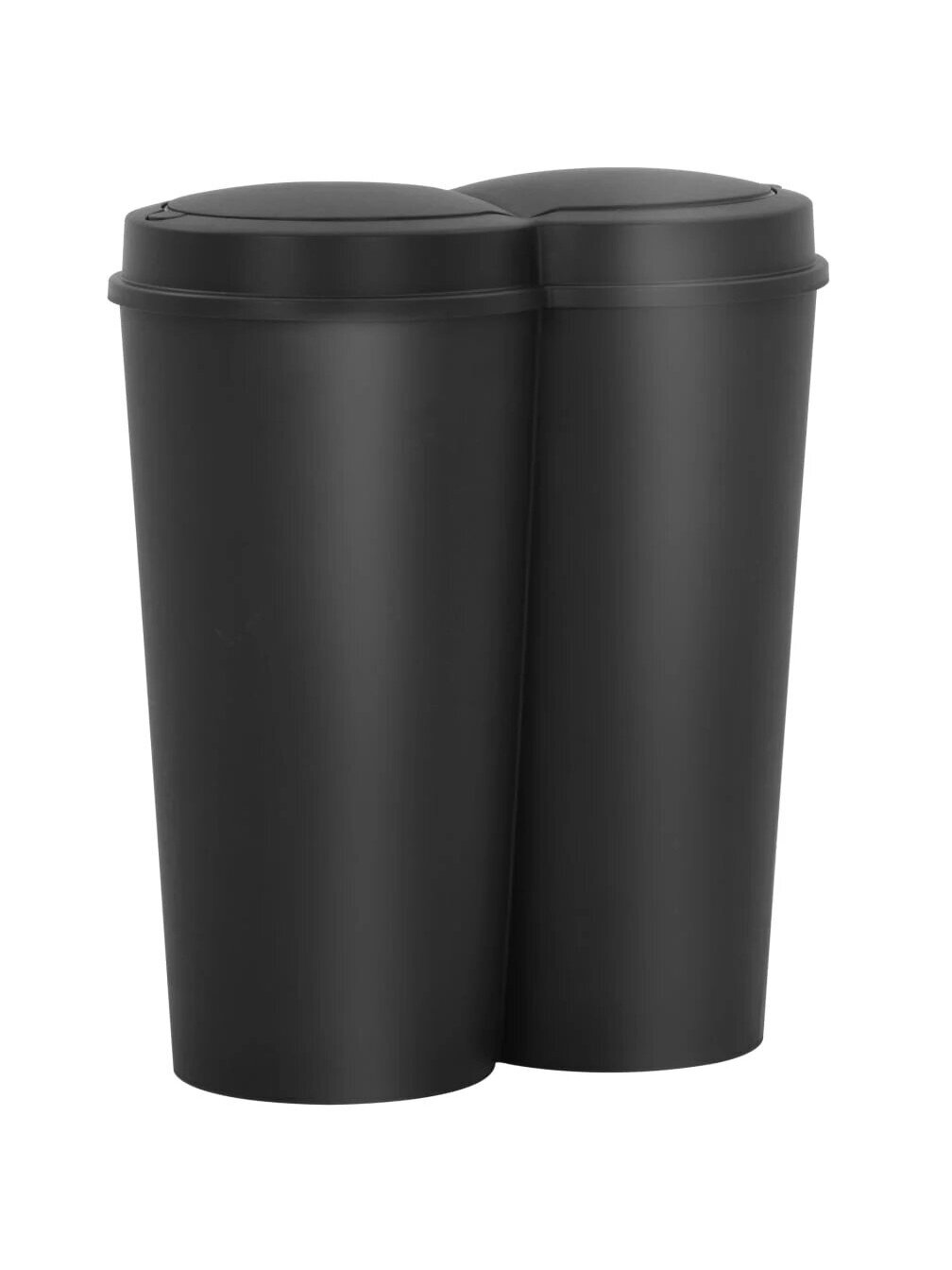 Double Trash Bin, Black, 50 L 4
