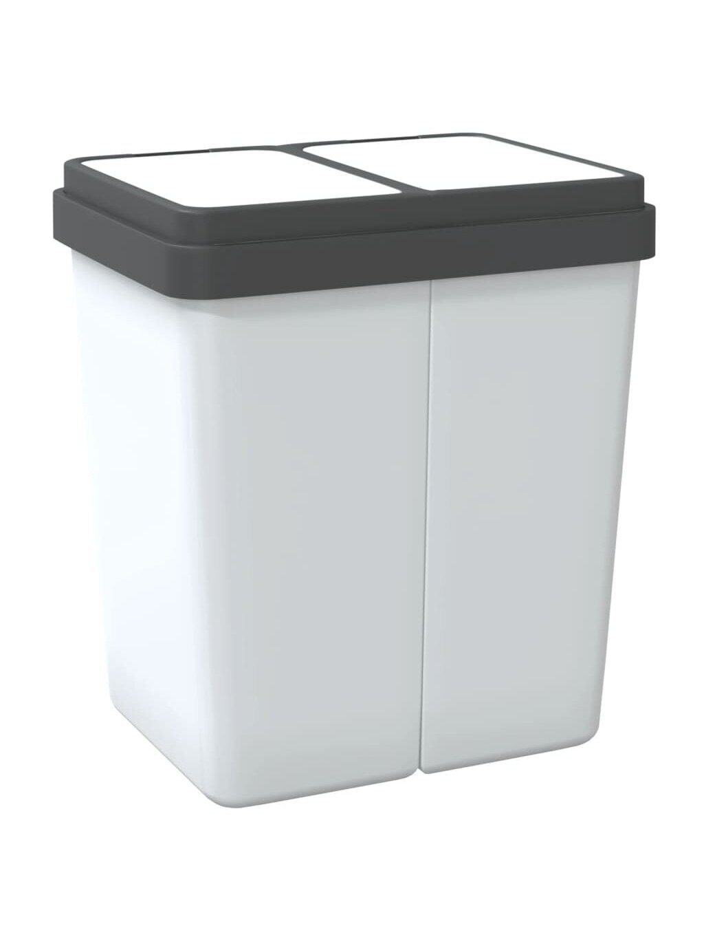 Double Trash Bin, White, 2x25 L 3