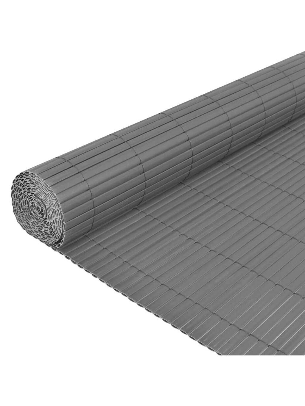 Dvipusė sodo tvora, pilka, 90x300 cm, PVC 3