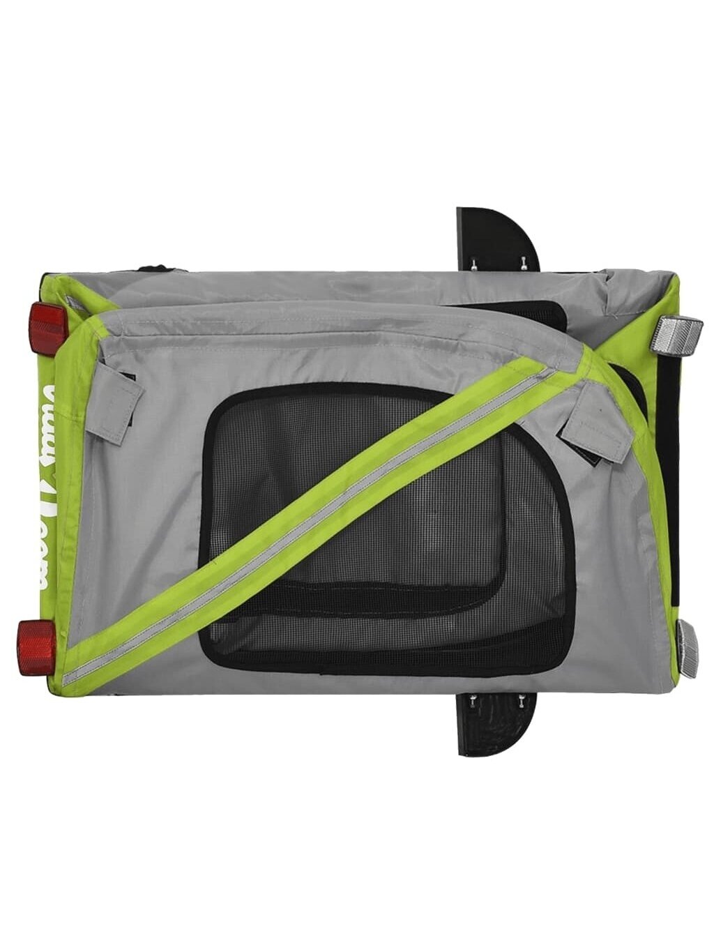 Pet Bicycle Trailer, Green/Grey, Fabric/Iron 8