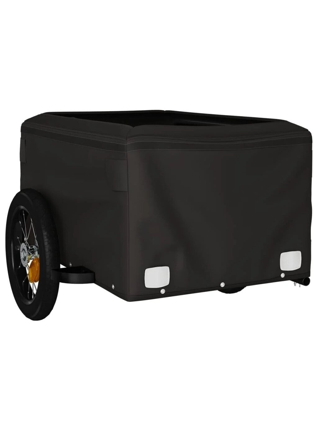 Dviračio priekaba, juodos ir geltonos spalvos, 30kg, geležis 4