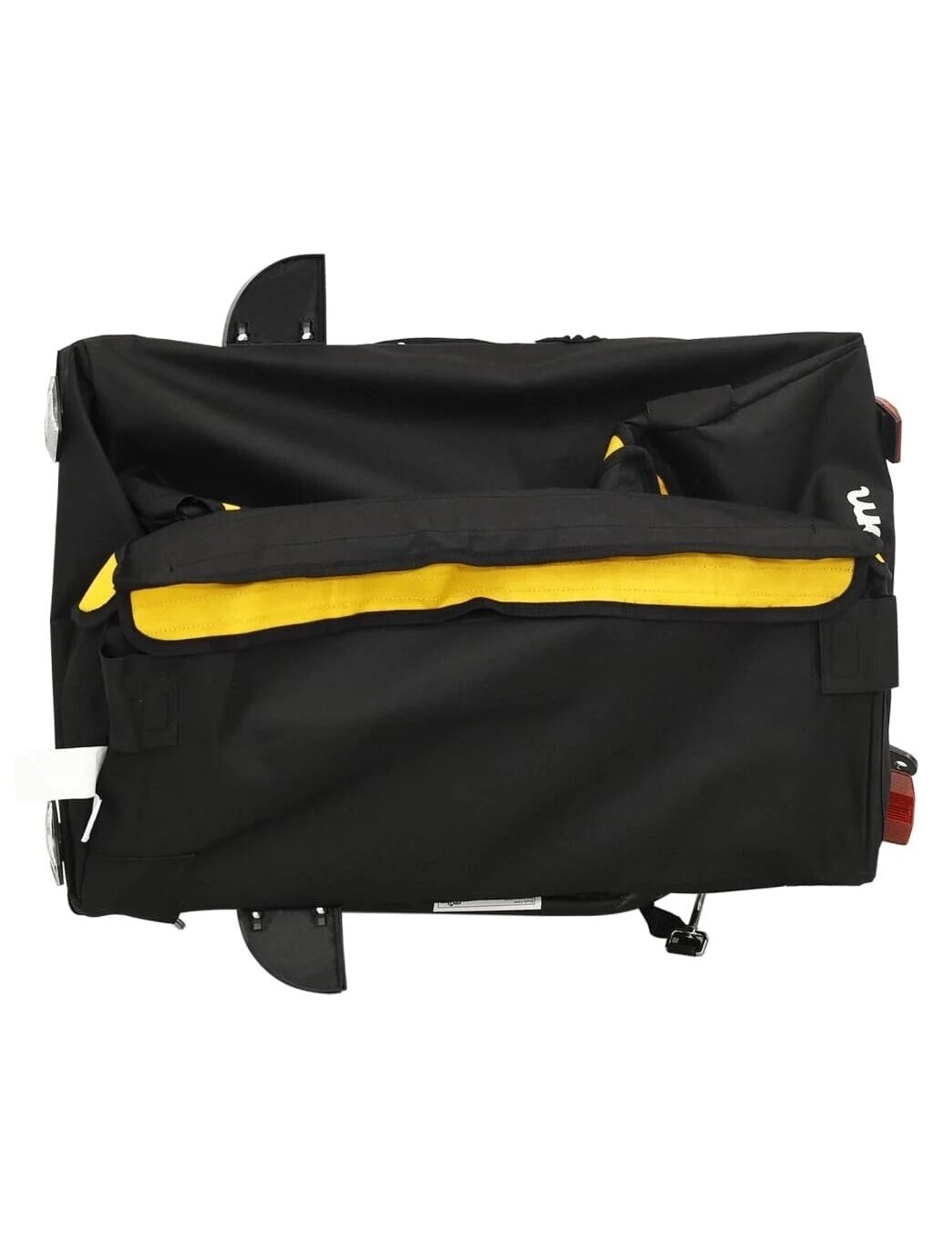 Dviračio priekaba, juodos ir geltonos spalvos, 30kg, geležis 8