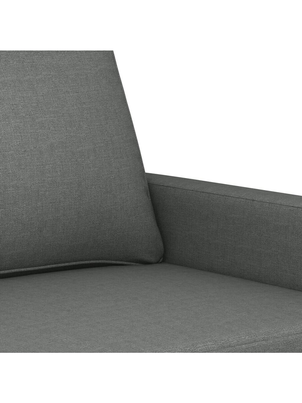 Dvivietė sofa, tamsiai pilkos spalvos, 120cm, audinys 2