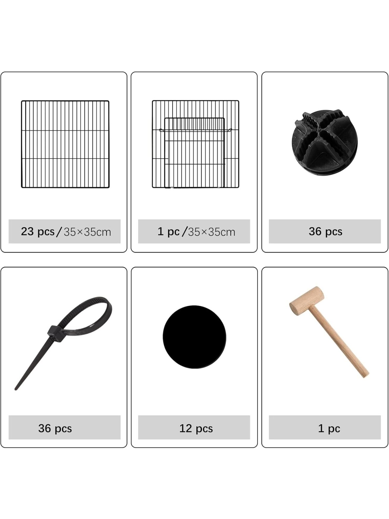 Two-level metal pet enclosure with doors, black color 2 Two-level metal pet enclosure with doors, black color 2