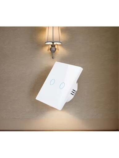 Podwójny włącznik dotykowy z wskaźnikami LED – Typ 86