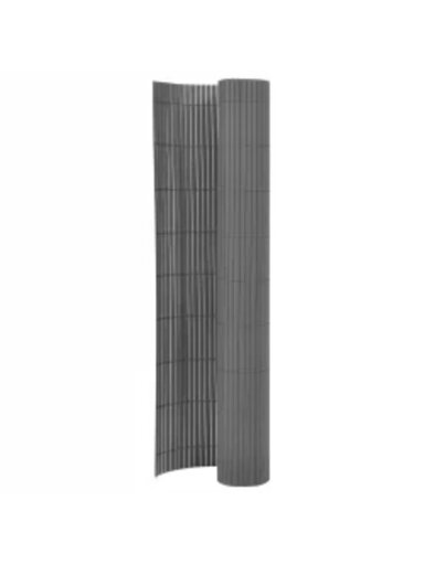 Double-sided garden fence, grey, 90x400cm