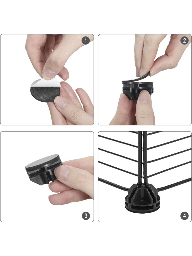 Two-level metal pet enclosure with doors, black color 3 Two-level metal pet enclosure with doors, black color 3