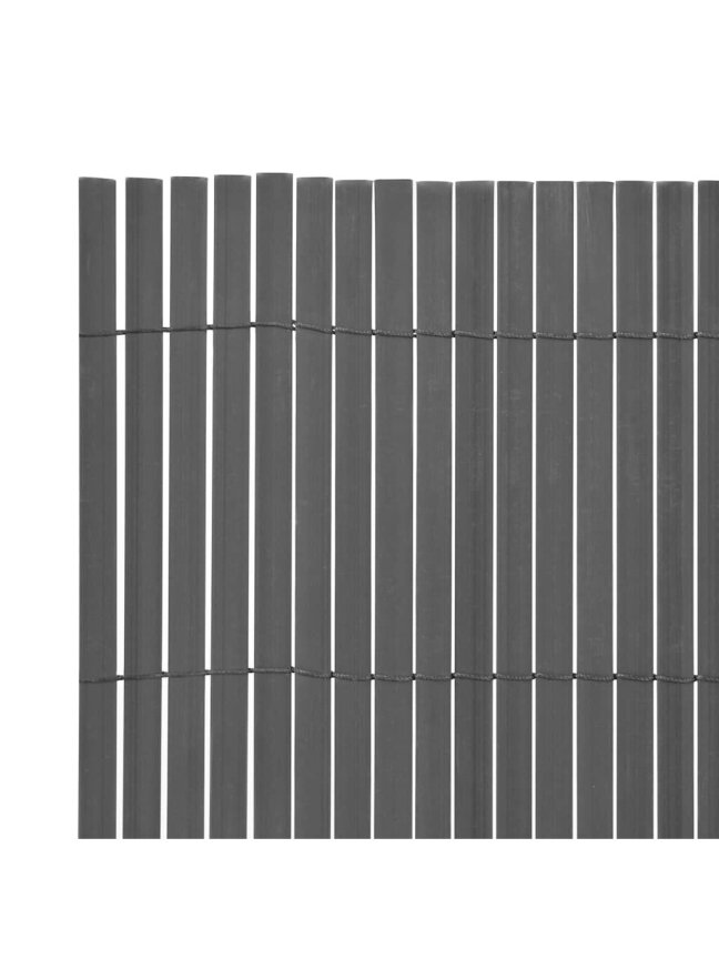 Dvipusė sodo tvora, pilka, 90x300 cm, PVC 2